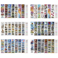 закладки для книг 14,5х5,5см. в наборі 6шт. (Апельсин)  ЗК-01  (1/90)