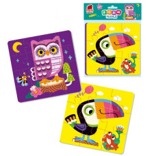 пазли м`які 2 в 1 "Birds"  Roter Kafer  RK6050-03