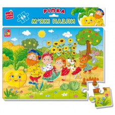 пазли м`які А4 24 елем. "Ріпка"  Vladi Toys  VT1102-28