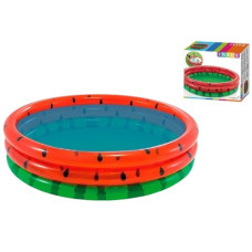 басейн дитячий круглий "Кавун" 168х38см., 3 кільця, від 2 років, 581л., ремкомпл., в кор. 58448  (6)