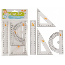 набір вимір. прил. YES (лін. 15см. +2 трик. + тр-р) прозор.  370263  (24/480)