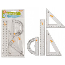 набір вимір. прил. YES (лін. 20см. +2 трик. + тр-р) прозор.  370262  (24/288)