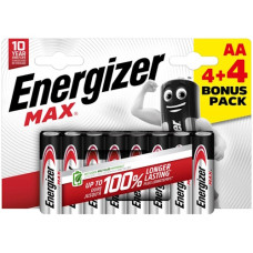 батарейка Energizer Max LR 6  4+4 бліст.  (8/96)