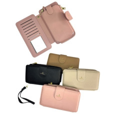 гаманець жіночий PVC 18х11см., ручка, кнопка  YJ009  (12/120)