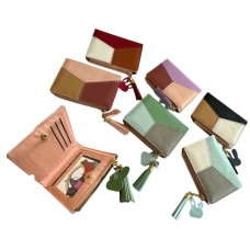 гаманець жіночий PVC 8,5х2х12см., з кулоном  463-1  (12/300)