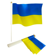 прапор України 14х21см. настільний  780010  (100)