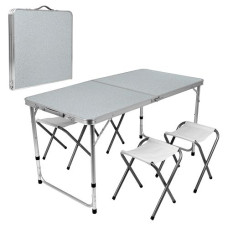 стіл-валіза 120х60х70см. (МДФ, алюм. каркас) + 4 стільці  МН-5309S-3  (1)