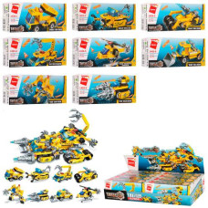 конструктор транспорт, от 71 дет., в кор., 8шт. в диспл. 43х20х9см.  1408  (144)