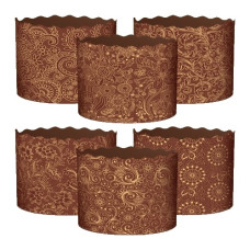 форма для паски пергаментна коричнева Італійська 110х85мм.  (50/300)