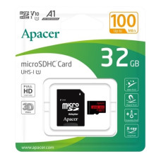 карта пам`яті Apacer micro SDHC  32Gb Class10  V10 A1 (R100MB/s) + адаптер