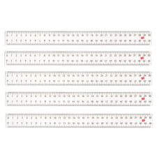 лінійка YES 30см. прозора  370344   (48/1152)