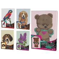 набір д/творч. Danko toys "Вишивка хрестиком на канві" на підрамнику CROSS STITCH  VKB-02  (10)