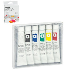 фарби акрилові Art Ranger  6кол.х12мл. пл. туби, підкладка  EA0612C  (20/100)