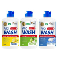 засіб для миття посуду Pro Wash 470гр. (в ас-ті)