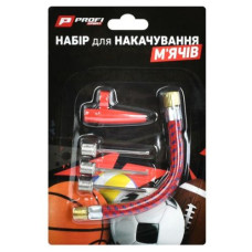 голки для м`ячів 3шт., набір (насадка, гнучкий шланг) на бліст. 9х14х1см.  MS 1784  (360)
