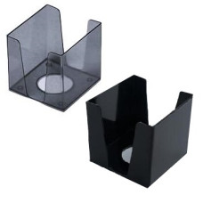 бокс для паперу КІП пластмас. 90х90х90мм. димч./чорн.  (6/108)