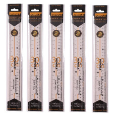 лінійка Scholz пластикова прозора 30см. в бліст.  9030  (24/288)