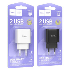зарядний пристрій Hoco Smart dual на 2 USB  C141A