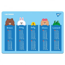 підкладка для столу YES "Line Friends" таблиця множення  492174  (10)