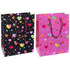 пакет подар. Buromax паперовий 18х23х8см., тиснення фольгою та конгревне тисн.  ВМ.200096  (12/600)