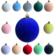 кульки ялинкові "оксамит" 13см.  (1/50)