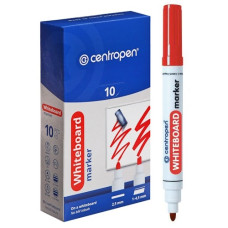 маркер Centropen 8559 для магнітноі дошки круглий червоний  (10/200)