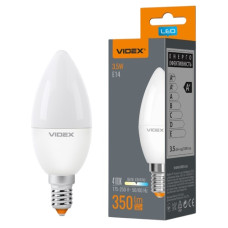 лампочка світлодіодна (LED-лампа) Videx C37е 3,5W E14 4100K 220V  VL-C37е-35144