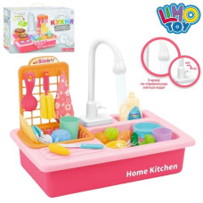 кухня мийка 39,5х24,5х34см. (ллється вода), посуд, продукти, на бат. в кор. 40х27х12см.  WD-Y42 (18)