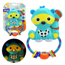 брязкальце Єнот 17х12х2,5см., муз., світло, на бат., на бліст. 22х14,5х2,5см.  PL-724-74  (48)