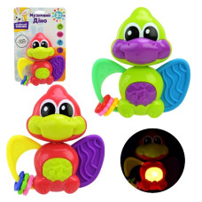 брязкальце Діно 12,5х11,5х5см., муз., світло, на бат., на бліст. 18х12,5х5см.  PL-724-72  (48)