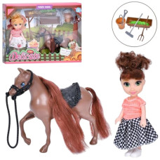 лялька 15см., конячка 14см., в кор. 31х24х5см.  А8-48  (36)