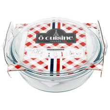 каструля скляна жаростійка O Cuisine кругла 3,0л. з кришкою  208АС00/  (3)