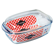 каструля скляна жаростійка O Cuisine прямокутна 3,0л. з кришкою 1.5л. 465АС00  (3)
