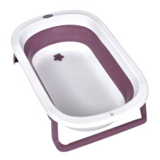 ванна дитяча 78х49х20см. силікон, складана, рожева  ME 1152  (1)