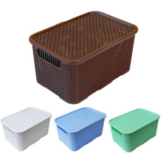 кошик Ротанг 12,0л. 16х34х24см. з кришкою  БП-1077