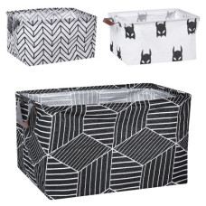 кошик для іграшок 38х25х20см., 2 ручки, льон, в кул. 38х27х2см.  MR 1459  (40)