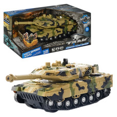 танк інерц. 24х8х9см. світло, звук, в кор. 27,5х12х13,5см.  KLX 700- 3A  (48)