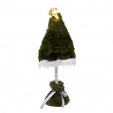 ялинка декоративна хутряна Novogod'ko 37см. зелена, LED  974630  (1/24)