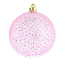 куля ялинкова Yes! Fun  8см. "Їжачок" рожевий  972805  (1/6/48)