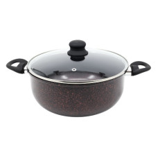 каструля A-Plus 24х11см. зі скляною кришкою  1102  (12)